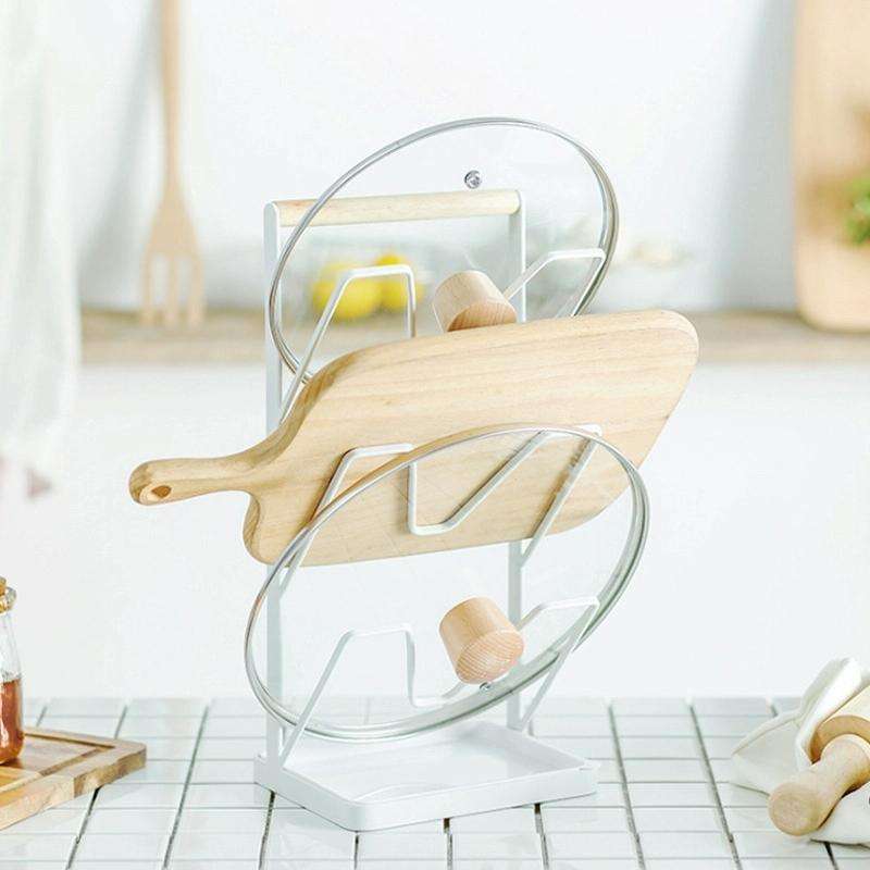 Iron Three-Layer Pot Cover Rack Storage Drain Rack