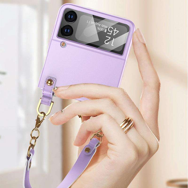 For Samsung Galaxy Z Flip4 GKK Integrated Ultra-thin Handbag Phone Case(Black)