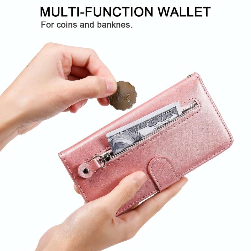 For Honor 50 SE / Huawei Nova 9 SE Fashion Calf Texture Zipper Horizontal Flip Leather Case(Rose ...