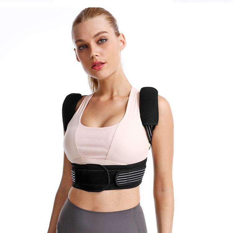 Unisex Dual Compression Back Support Correction Belt Hunchback Corrector, Specification: Free Siz...
