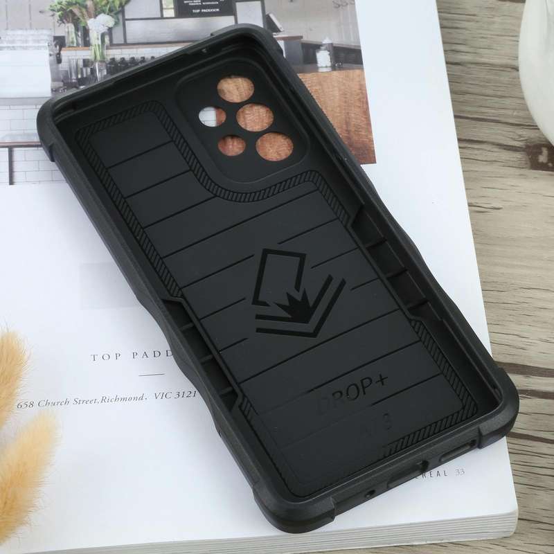 For Samsung Galaxy A73 Non-slip Armor Phone Case(Blue)