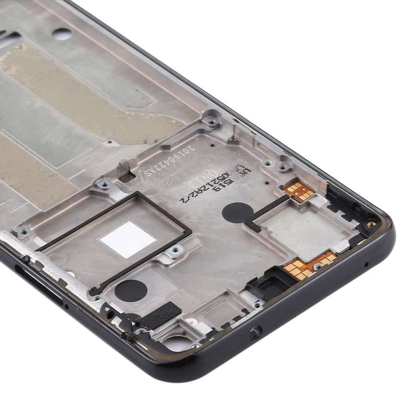 Front Housing LCD Frame Bezel Plate for Motorola Moto One Vision(Black)