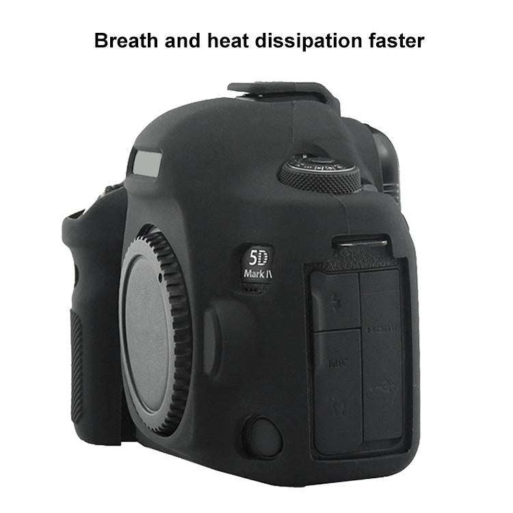 PULUZ Soft Silicone Protective Case for Canon EOS 5D Mark IV(Black)