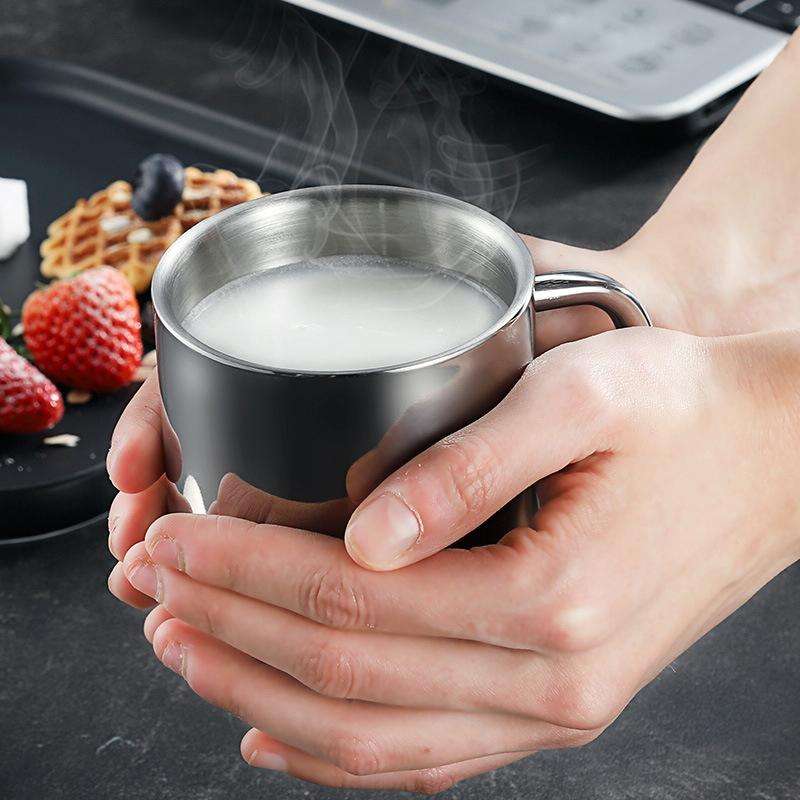 Double Wall Stainless Steel Coffee Mug Portable Termo Cup Travel Tumbler Coffee Jug Milk Tea Beer...