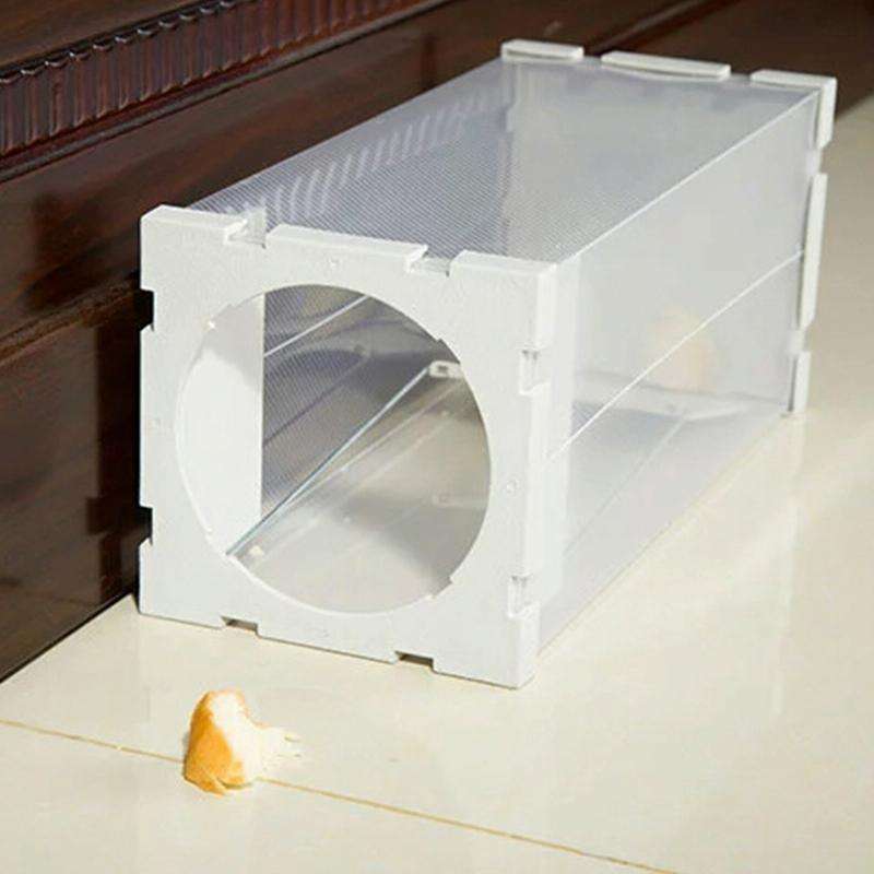 Door Humane Animal Live Cage, Rat, Mouse and More Small Rodents PP Material Transparent Cage Trap
