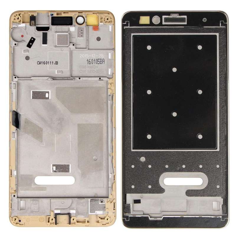 For Huawei Honor 5X / GR5 Front Housing LCD Frame Bezel Plate(Gold)