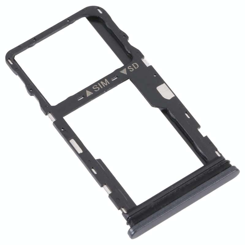 For TCL 30 XE 5G T767W Original SIM Card Tray + Micro SD Card Tray(Black)