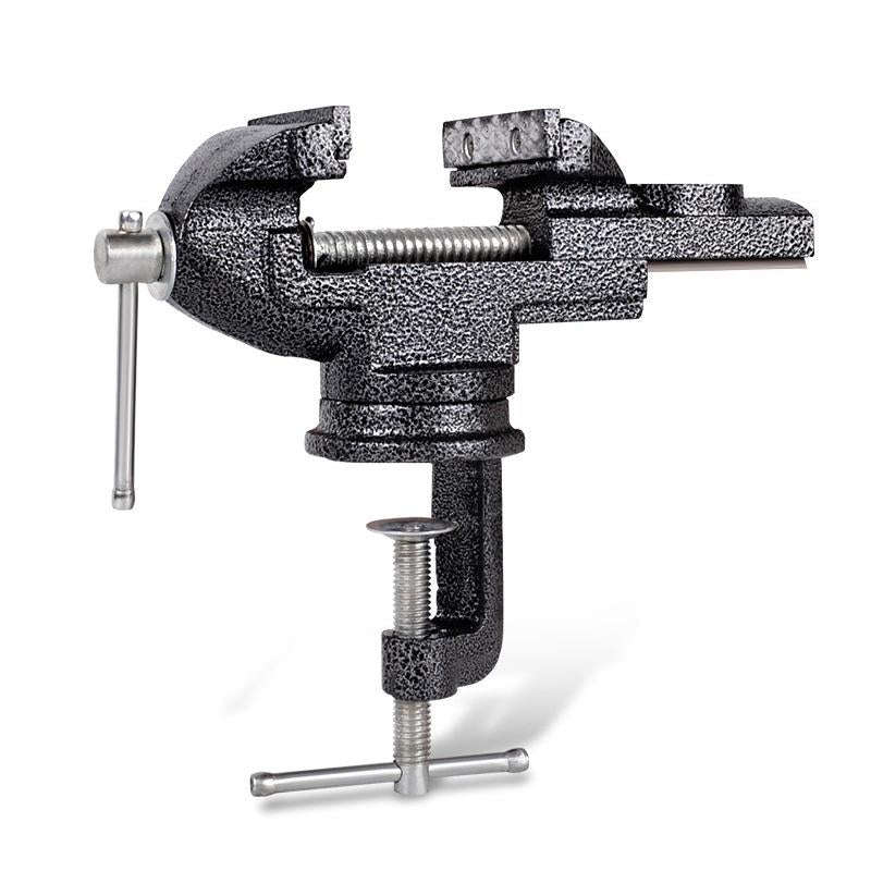 360-Degree Rotating Small Vise Table Flat Universal Table Clamp, Random Color Delivery, Size:60mm