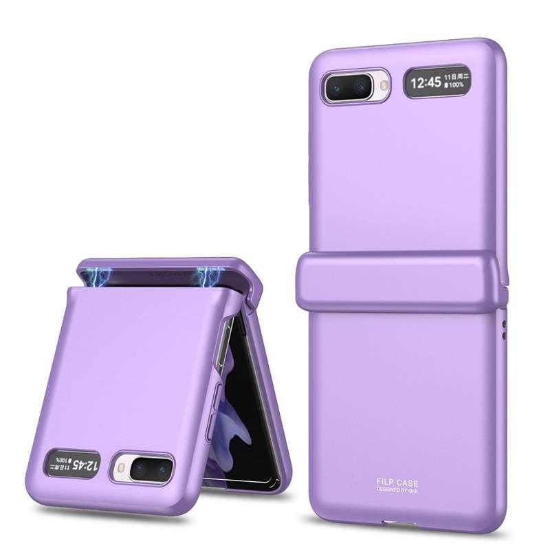 For Samsung Galaxy Z Flip 5G GKK Magnetic Full Coverage Phone Flip Case(Purple)