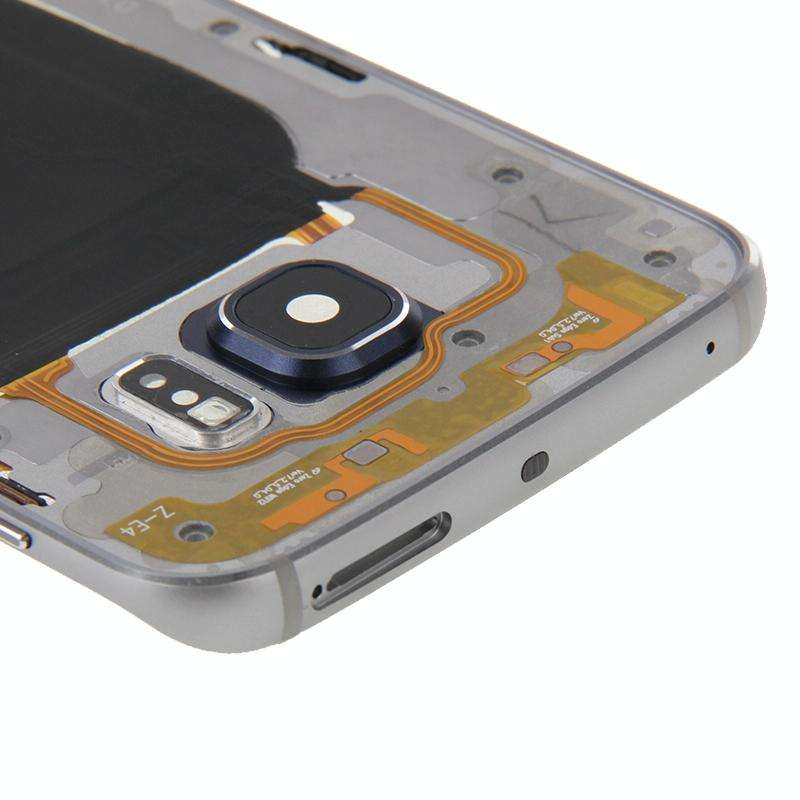 For Galaxy S6 Edge / G925 Back Plate Housing Camera Lens Panel  with Side Keys and Speaker Ringer...