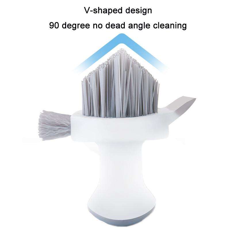 Bathroom Floor Corner Crevice Cleaning Brush(Yellow Green)