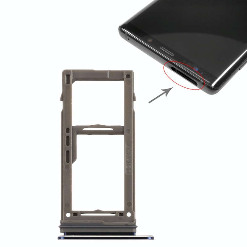 For Galaxy Note9 SIM Card Tray +  Micro SD Card Tray (Blue)