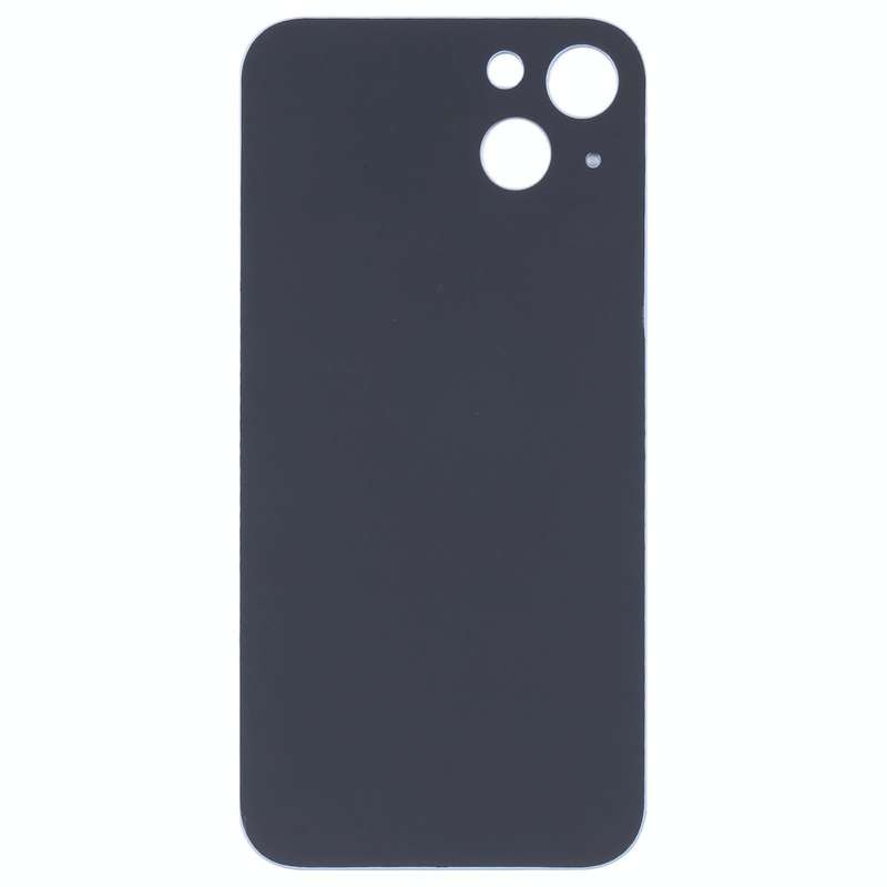 For iPhone 14 Plus Easy Replacement Big Camera Hole Glass Back Battery Cover(Blue)