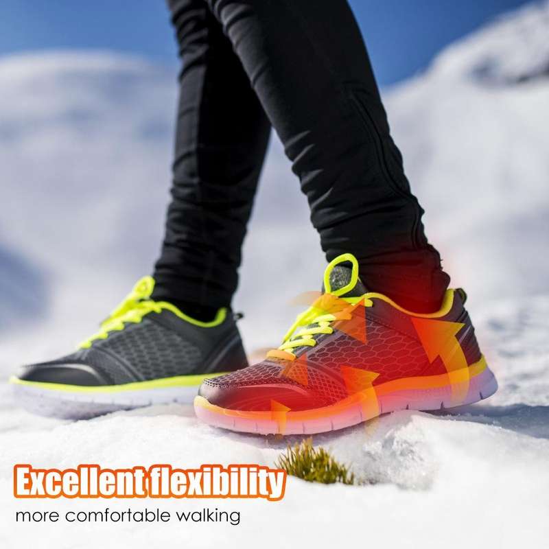 Rechargeable Electric Heating Insole Wireless Remote Control Smart Thermal Insole,Size:Medium(34-...
