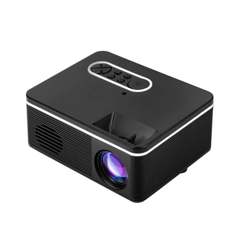 S361 80 lumens 320 x 240 Pixel Portable Mini Projector, Support 1080P, US Plug(Black)