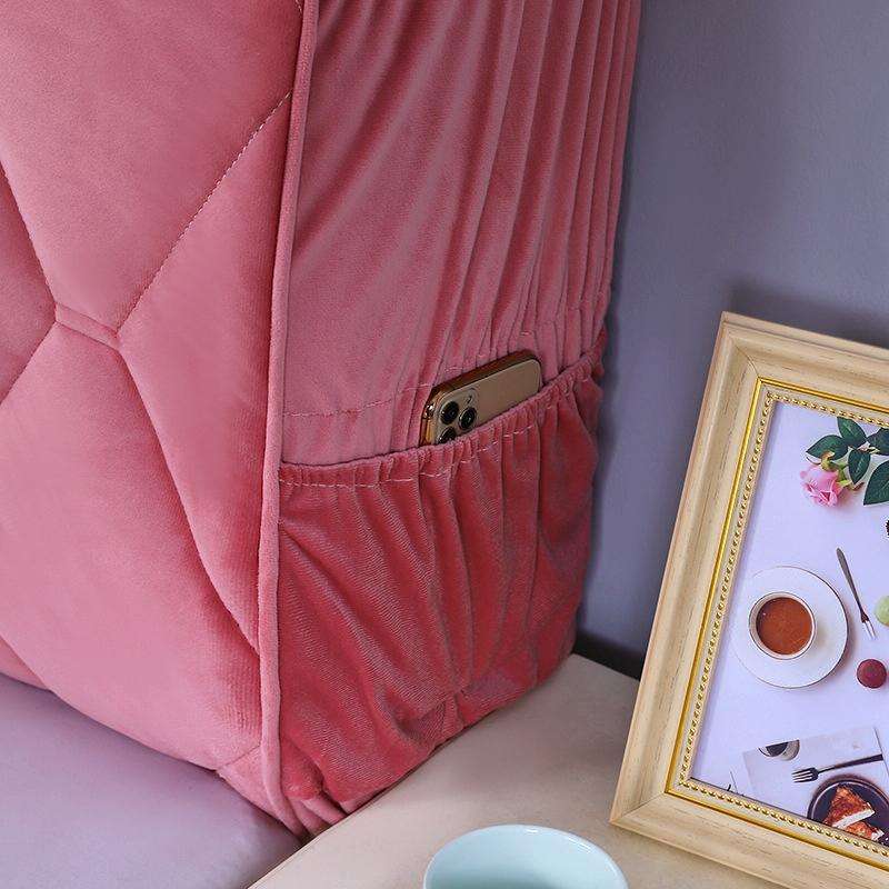 Bedside All-Inclusive Anti-Collision Quilted Thick Fabric Protective Cover, Size: 60x120cm(Dutch ...