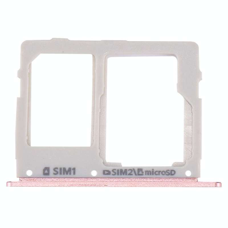 For Galaxy C7 Pro / C7010 & C5 Pro / C5010 SIM Card Tray + SIM / Micro SD Card Tray (Rose Gold)