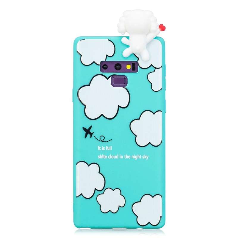 For Galaxy Note 9 Shockproof Cartoon TPU Protective Case(Clouds)