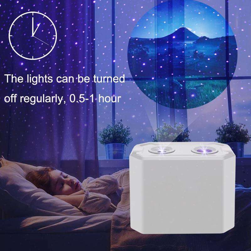 C210 Christmas / Halloween / Tanabata Colorful Laser Star Projection Light LED Night Light(Couple 3)