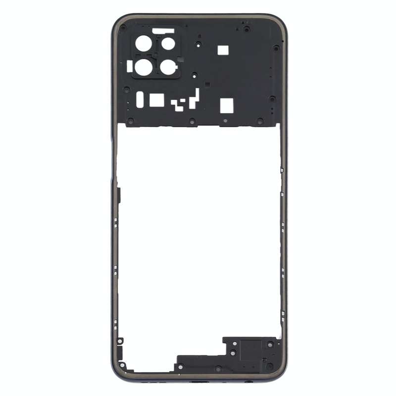 For OPPO A72 5G PDYM20 Middle Frame Bezel Plate (Black)