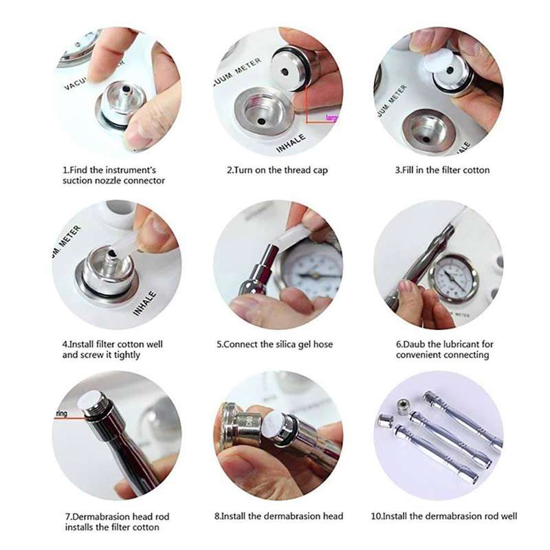 Microdermabrasion Facial Diamond Dermabrasion Machine Portable Cleaning Beauty Device 110V US Plug