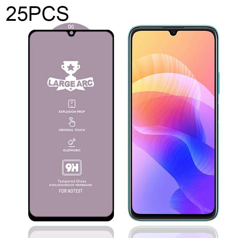 For Huawei Enjoy 20 5G 25 PCS 9H HD Large Arc High Alumina Full Screen Tempered Glass Film