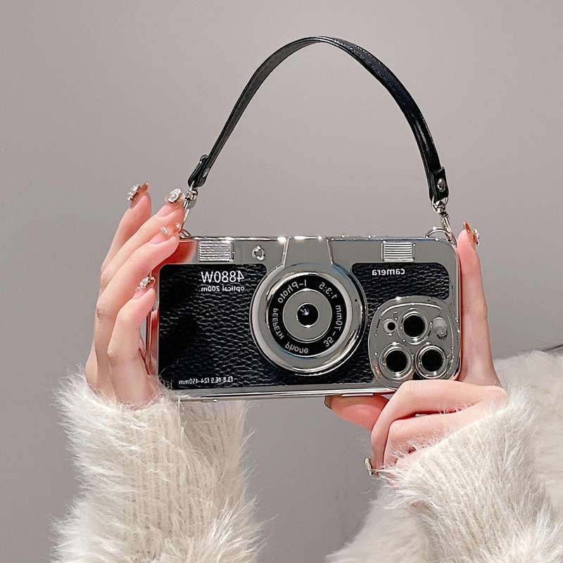 For iPhone 13 Camera Style Phone Case(White)