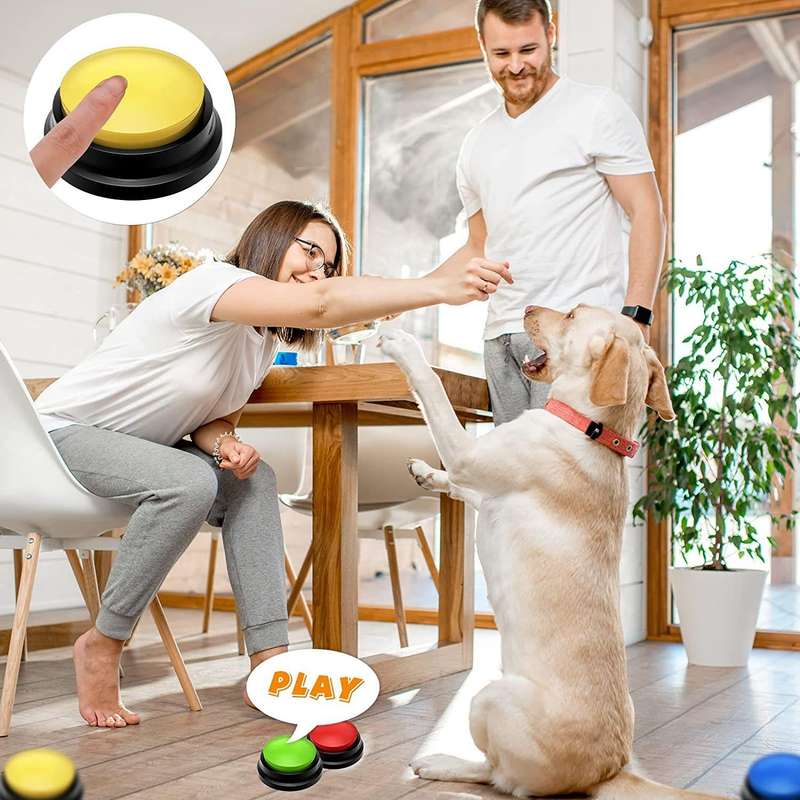 Pet Communication Button Dog Vocal Box Recording Vocalizer, Style: Recording Model(Orange)