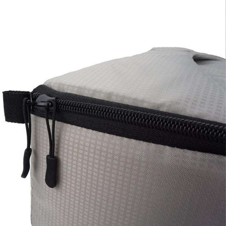Water-resistant DSLR Padded insert Case Waterproof Zipper Removable Partition Camera Bags(Light G...