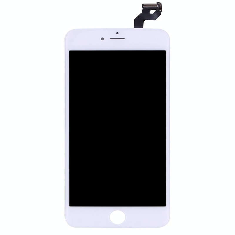 10 PCS TFT LCD Screen for iPhone 6s Plus Digitizer Full Assembly with Frame (White)
