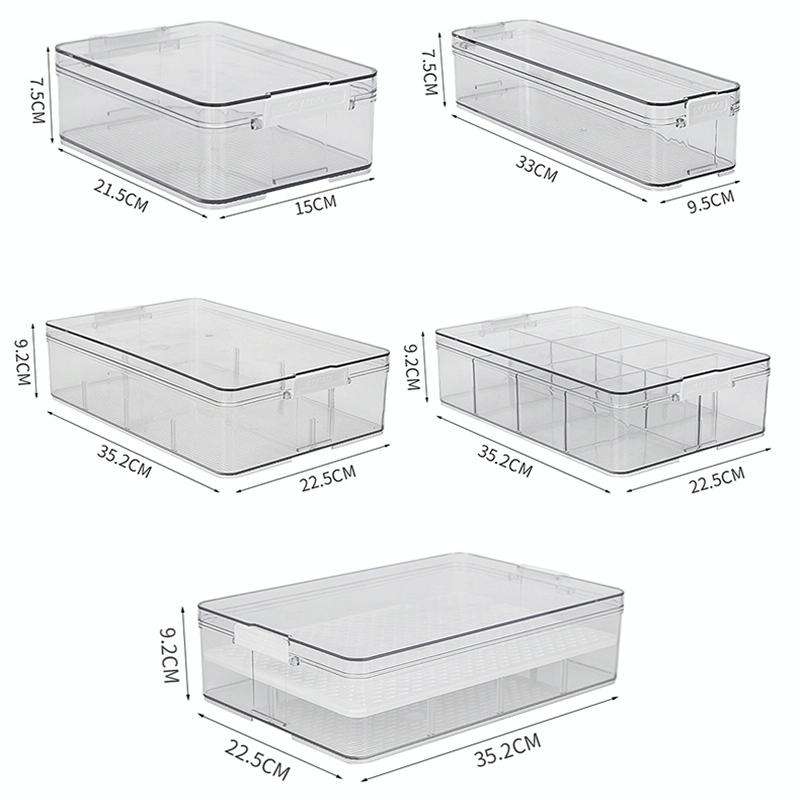Fruit and Vegetable Refrigerator Crisper with Lid, Specification: TY-9082