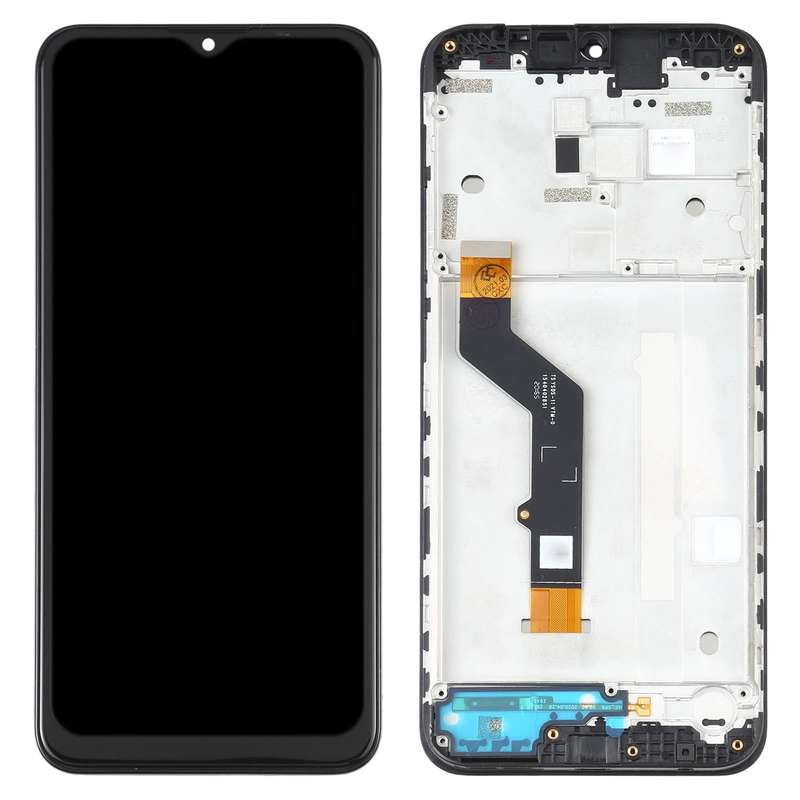 TFT LCD Screen for Motorola Moto E7 Plus XT2081-1 Digitizer Full Assembly with Frame (Black)
