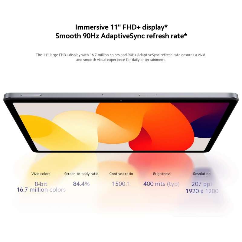 Xiaomi Redmi Pad SE 11 inch, 6GB+128GB, MIUI Pad 14 OS Qualcomm Snapdragon 680 Octa Core, Not Sup...