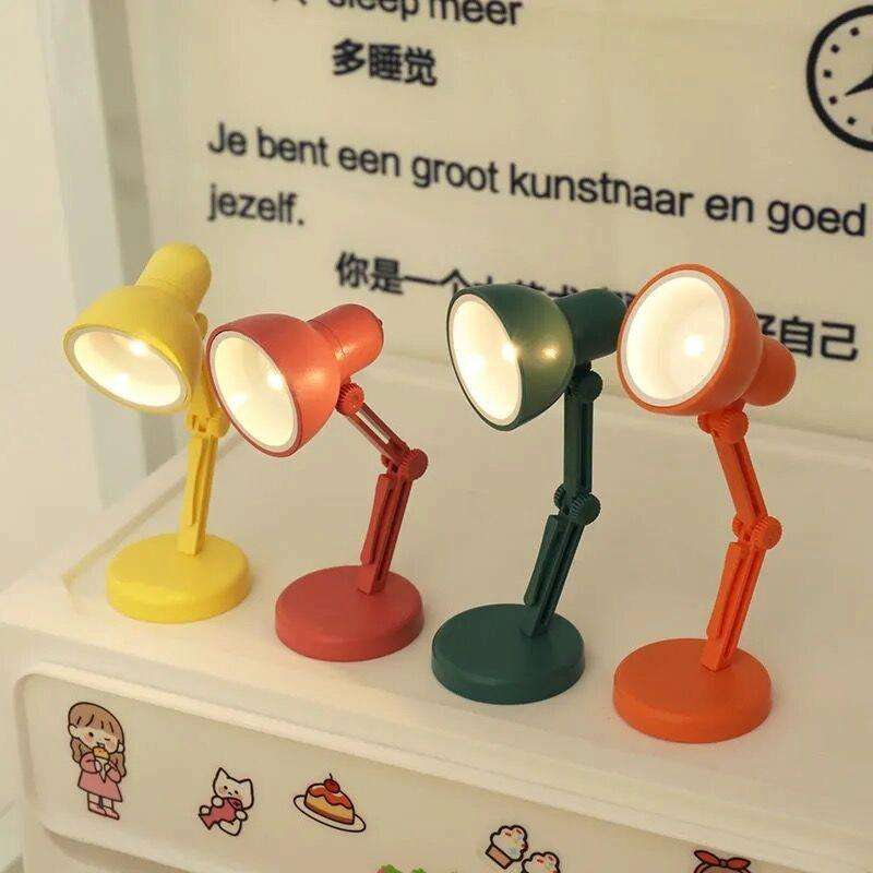 LED Foldable Mini Magnetic Desk Lamp with Clip(LD01 Black)