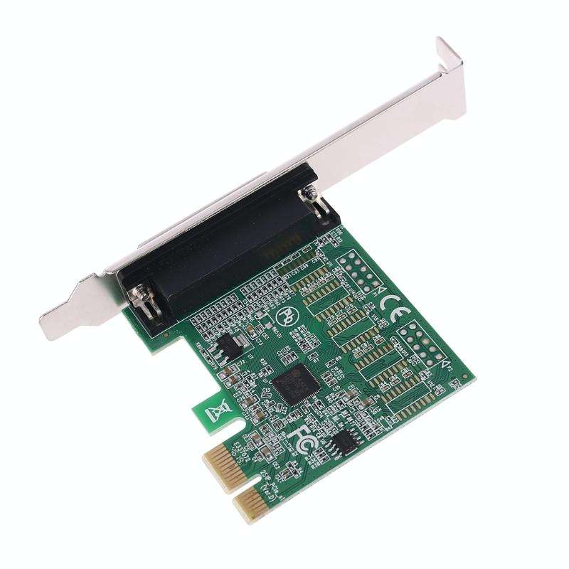 Parallel Port DB25 25pin PCIE Riser Card Printer LPT to PCI-E Express Cards AX99100 Converter Ada...