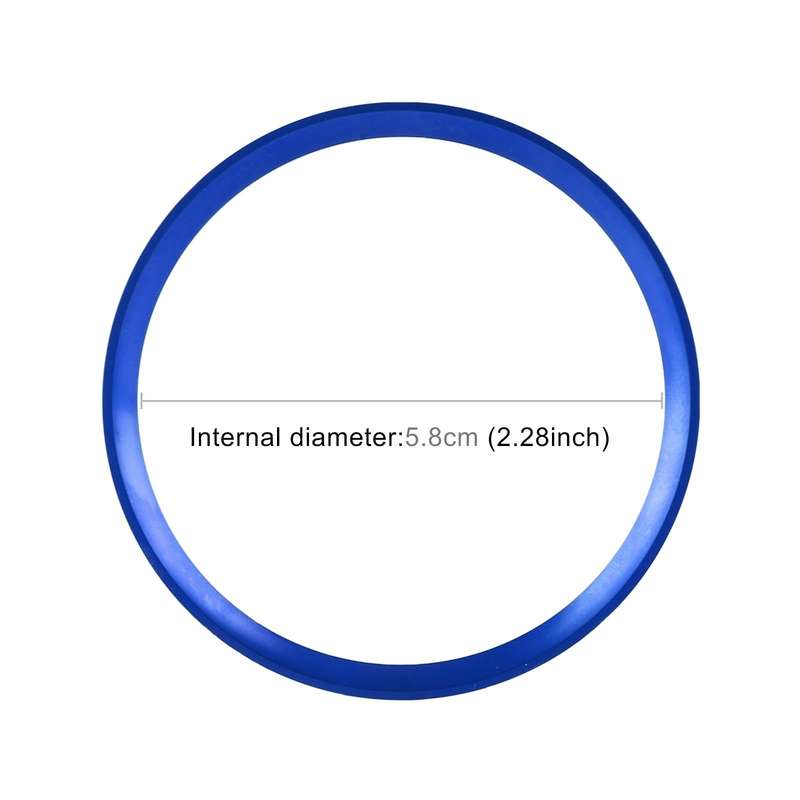 Car Steering Wheel Decorative Ring Cover for Mercedes-Benz,Inner Diameter: 5.8cm (Blue)