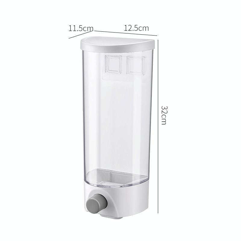 Wall-Mounted Miscellaneous Grain Storage Box Kitchen Large-Capacity Push-Type Sealed Tank, Specif...