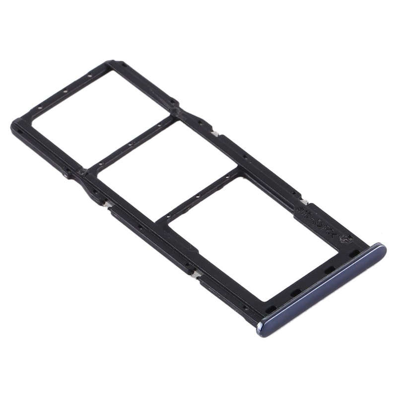 For Samsung Galaxy A51 / A515 SIM Card Tray + SIM Card Tray + Micro SD Card Tray (Black)