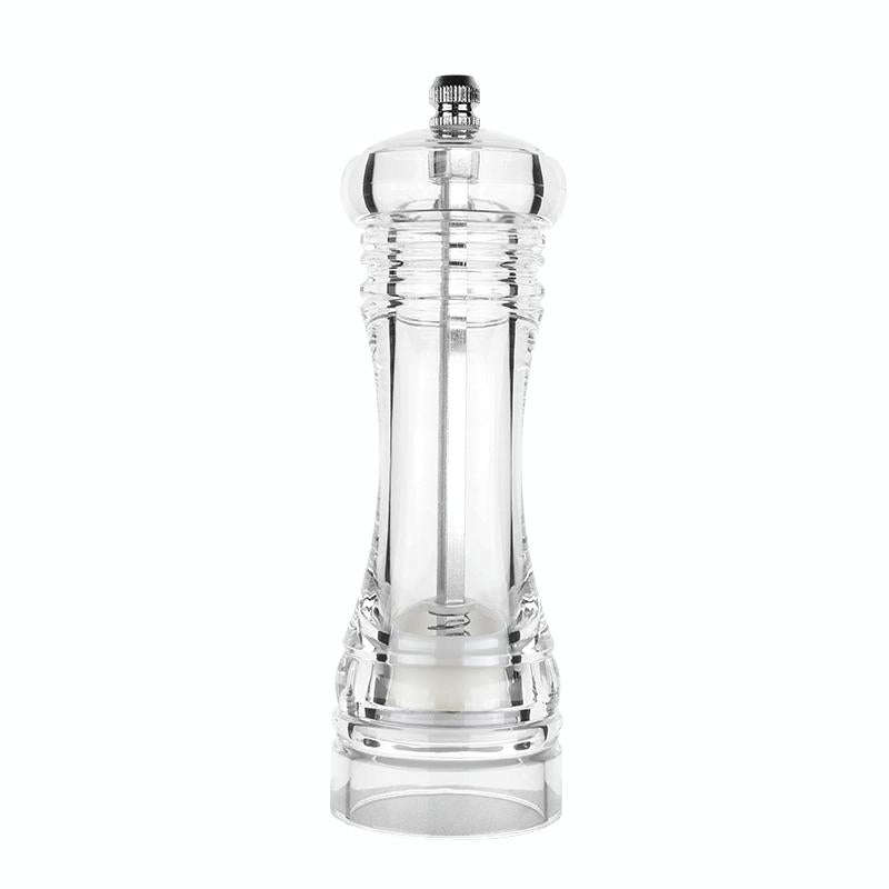 Acrylic Transparent Pepper Grinder Manual Pepper Grinder Ceramic Core Multi-Purpose Seasoning Bot...
