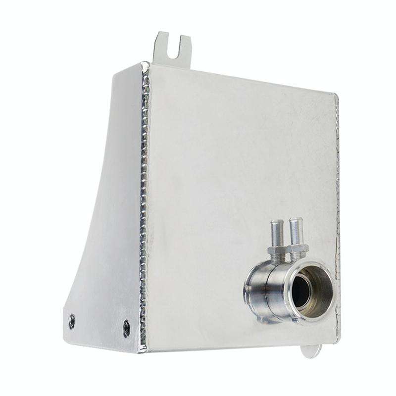 Car Modified Triangle Aluminum Alloy Cooling Water Tank Bottle Can for Nissan (Silver)
