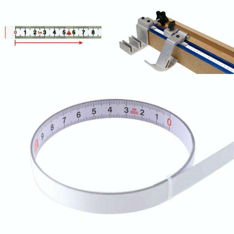 1m Sticky Scale Steel Ruler with Glue Scale Tape Measure Self-adhesive Ruler, Specification:Positive