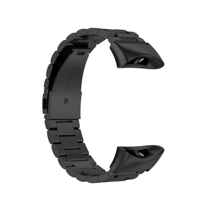 For Garmin Forerunner 45 / 45S / Swim 2 Universal Three Beads Stainless Steel Watch Band(Black)