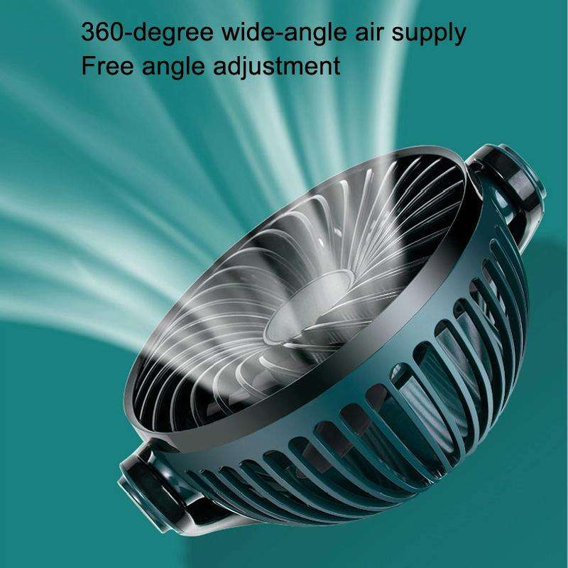 Desktop USB Fan Charging Mini Portable Fan 5000mAh (Gray)