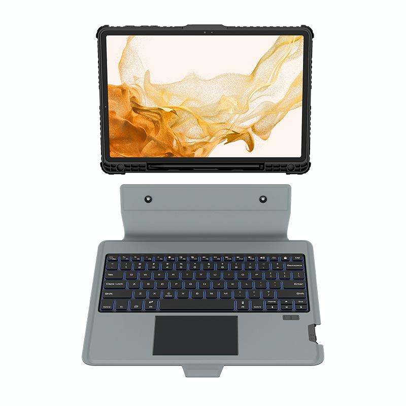 For Samsung Galaxy Tab S8+/S8+ 5G/S7+/S7 FE Nillkin Bumper Combo Keyboard Case with Backlight
