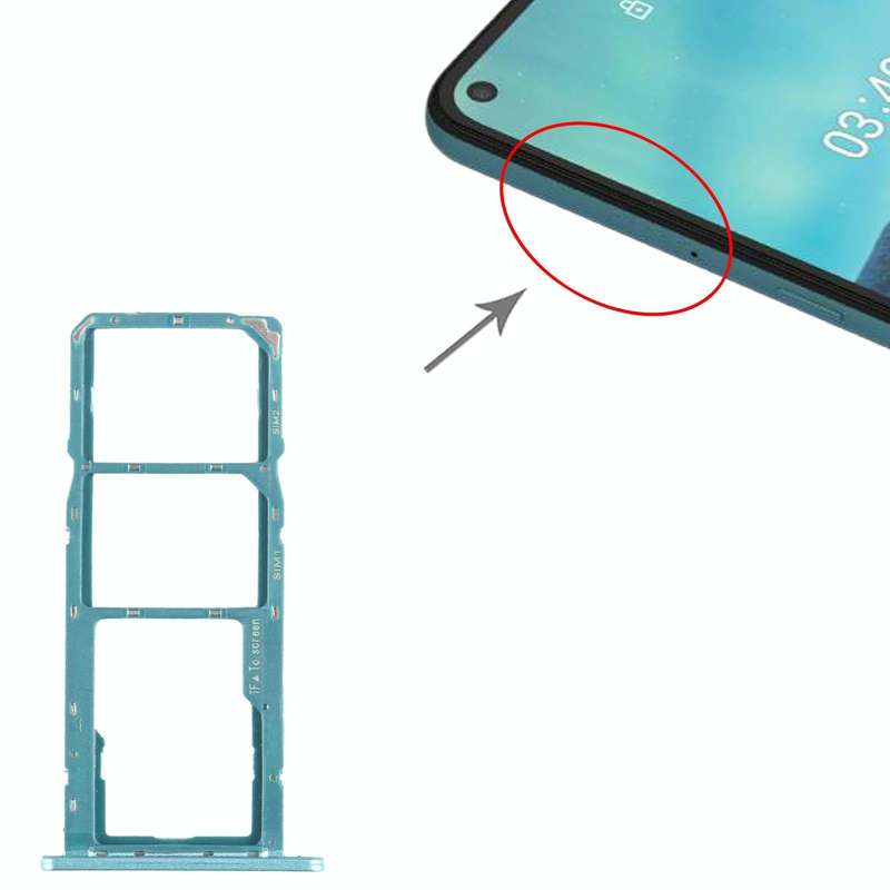 SIM Card Tray + Micro SD Card Tray for Nokia 3.4 TA-1288 TA-1285 TA-1283 (Green)
