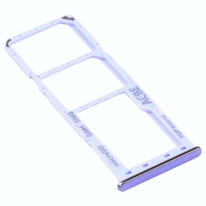 For Samsung Galaxy A32 SM-A325 SIM Card Tray + SIM Card Tray + Micro SD Card Tray (Purple)