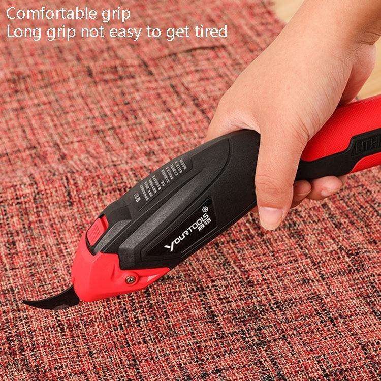 YOURTOOLS Y4005 12W Tungsten Steel Electric Scissors Clothing Leather Carpet Trimming Scissors, E...