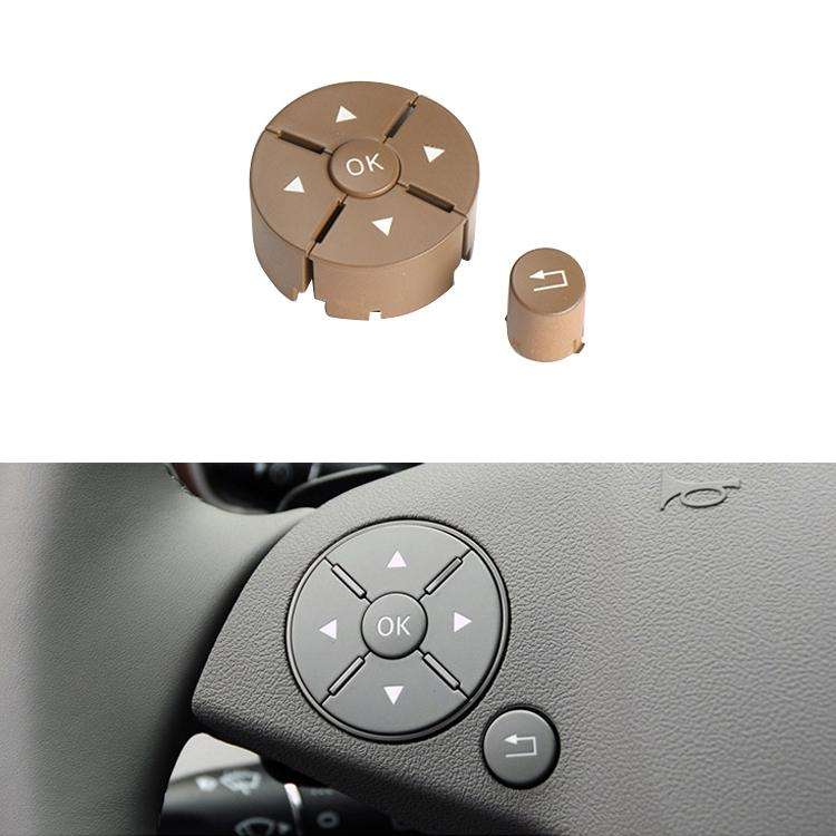 Car Left Side Steering Wheel Switch Buttons Panel for Mercedes-Benz W204 2007-2014, Left Driving(...