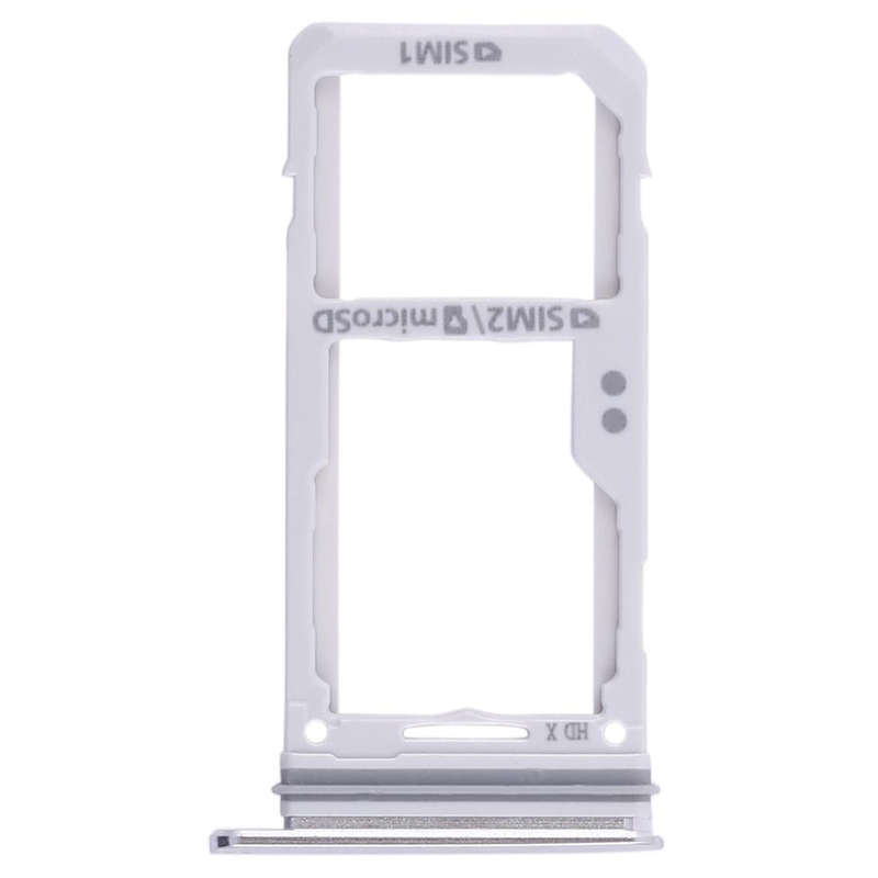 For Galaxy S8 / S8+ 2 SIM Card Tray / Micro SD Card Tray (Silver)