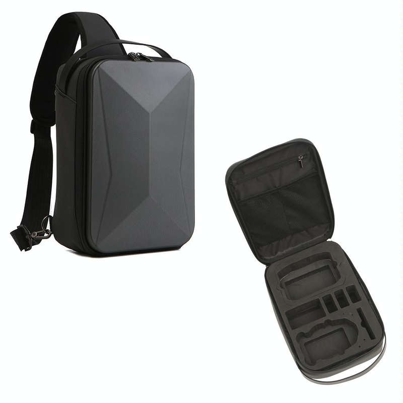 For DJI Mini 3 / Mini 3 Pro Hard Shell Storage Bag Box Chest Bag Shoulder Bag Messenger Bag(Dark ...